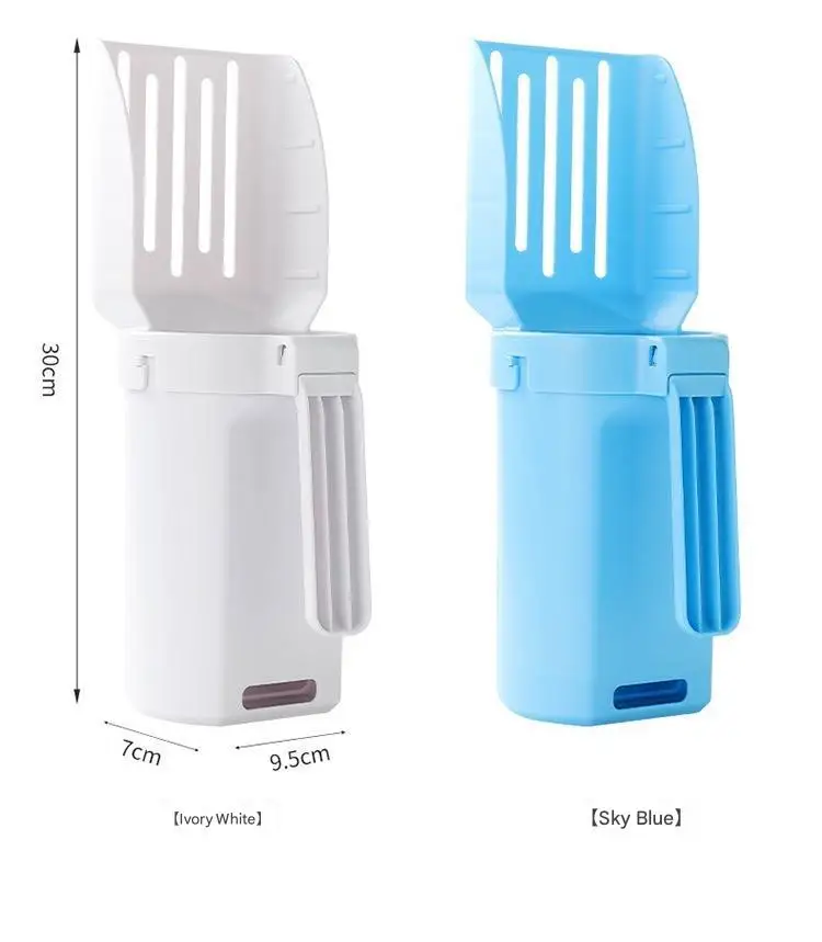 Integrated Eco-Friendly Plastic Cat Litter Shovel Simple Design Pet Toilet Picker Tool Small Animals Efficient Cat Dung Shovel