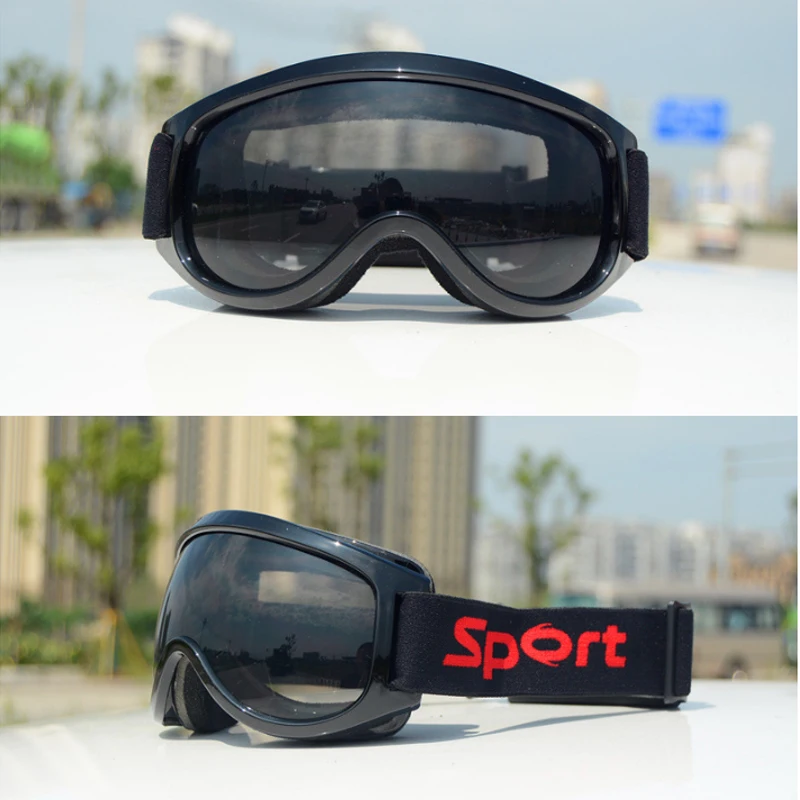 Latest Design Custom Color Logo Ski Goggles Anti-fog Anti-UV PC Lens