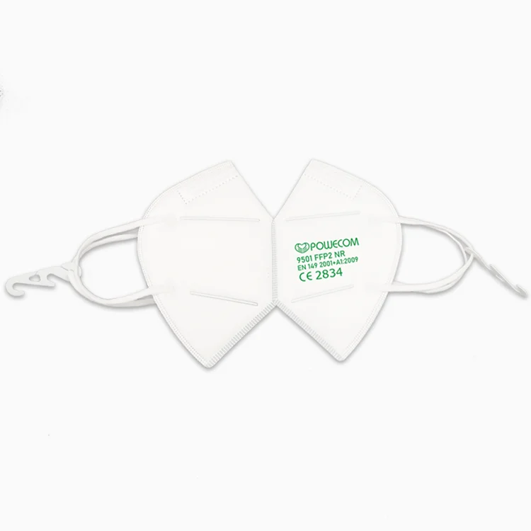 powecom FFP2 white face masks wholesale ffp2 spanish cd mask with respirator face mask mascarilla face