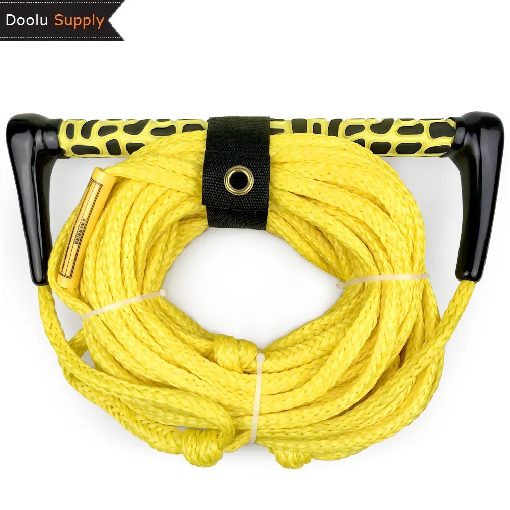 Rope Water Sports Factory Supply Wakeboard Rope with EVA Handle Braided Polyethylene Waterski Rope