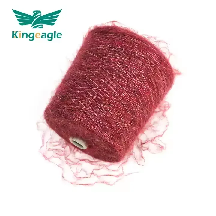 Высококачественная пряжа Kingeagle 12.5 нм/1 красный цвет окрашенная шерсть матовая для вязания