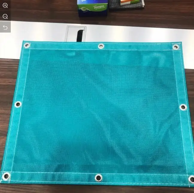 1000D Green Blue Red white Black Vinyl Colour PVC Coated Polyester Mesh Fabric