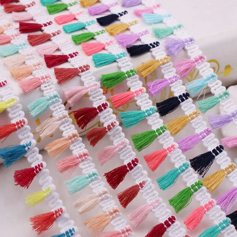 high quality multi coloredTassel Trim home decor tassel polyester fringe garment accessories tassel lace ribbon Earring Jewelry