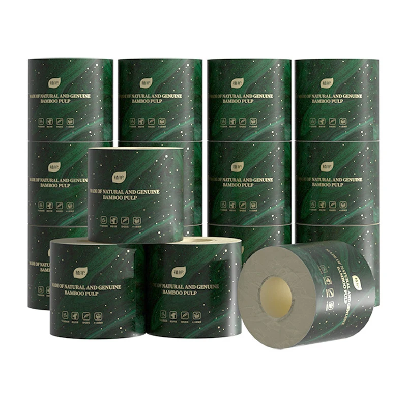 Customized Toilet Tissue Roll Household Tissue Paper Custom Logo Tissue Paper Roll