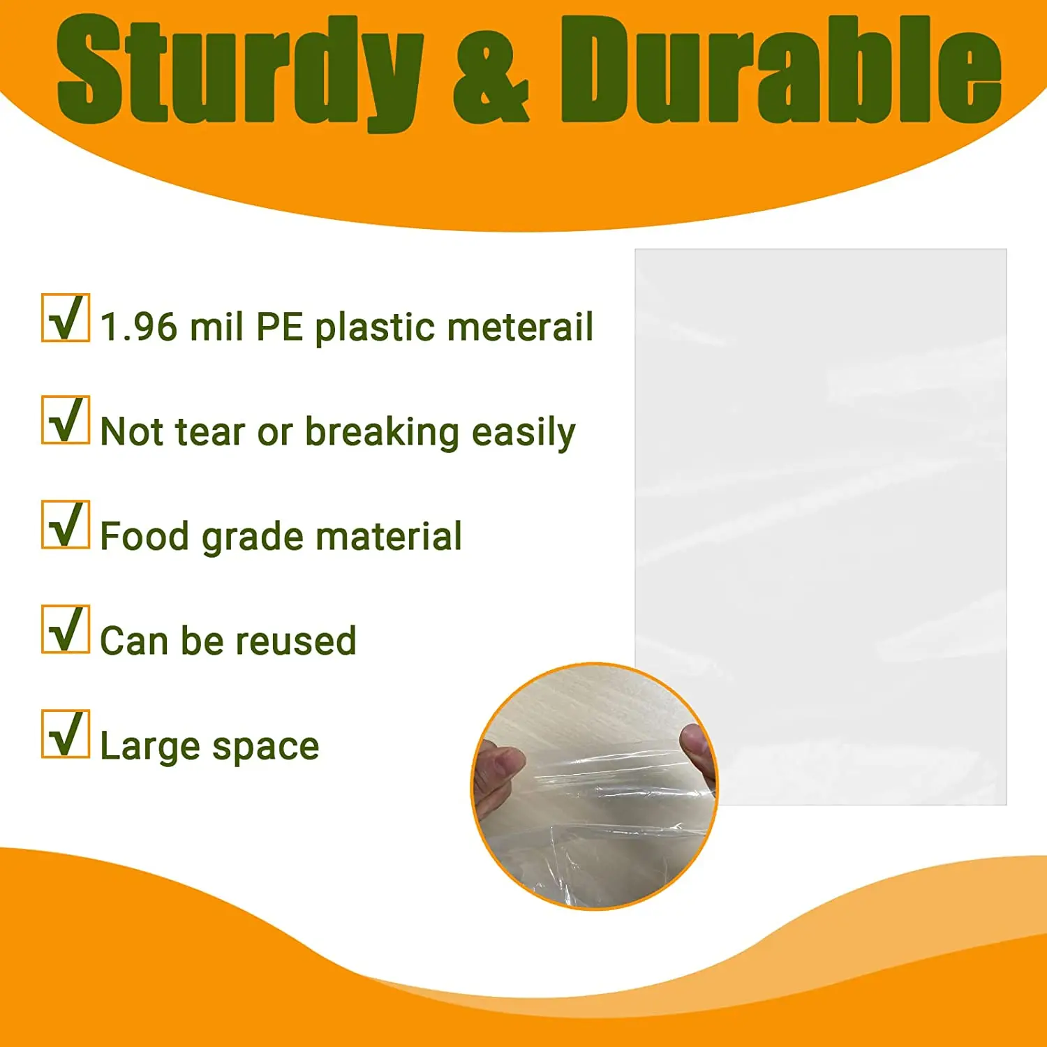 Extra Thick Recyclable Clear Plastic Comforter Storage Bag Dust-proof Large Packaging Bag For Luggage Suitcase