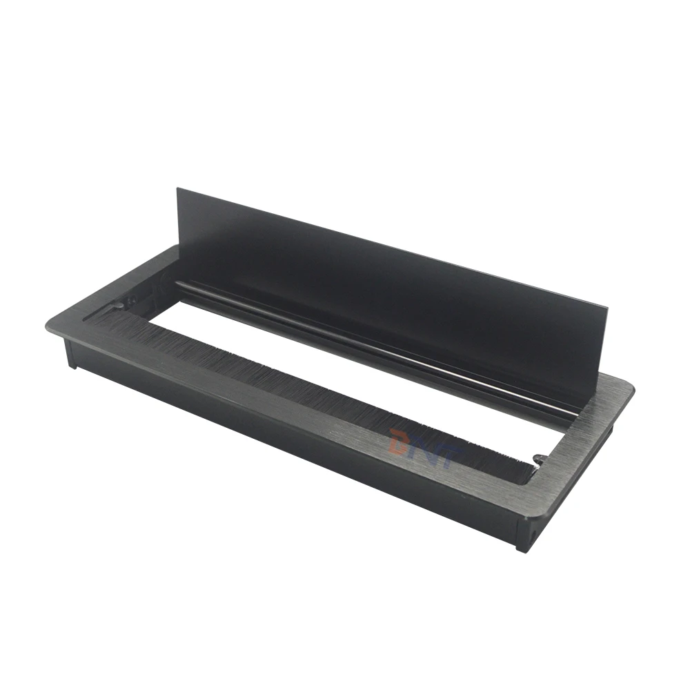 Furniture Hardware Aluminium Alloy Concealed Table Wire Cable Grommet For Office Use