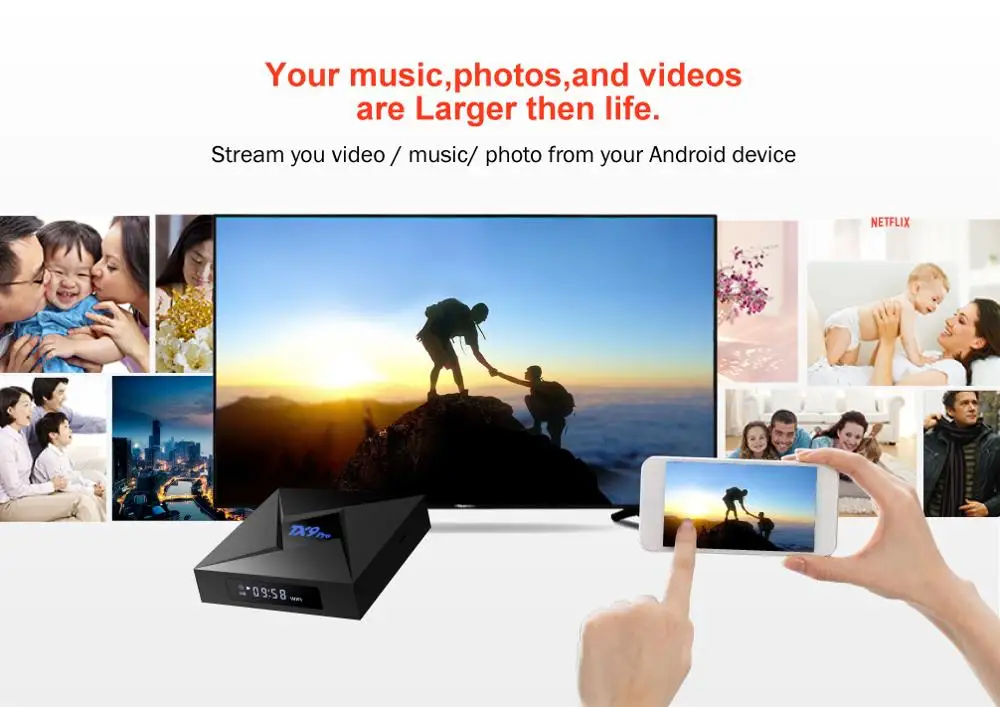  Оптовая продажа с завода tx9 pro S912 Amlogic 3 ГБ 32 4k Cpu интернет 7 1 os Tv Box Android 9
