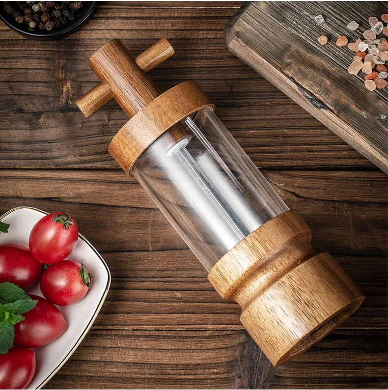 Высококачественная деревянная мельница для перца ручная соли и кухонный инструмент приготовления приправ механизм