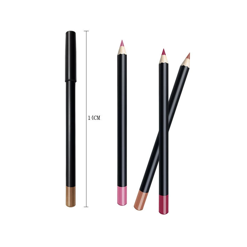 Low Moq Wholesale Private Label Waterproof Lip Pencil  Lipliner Makeup