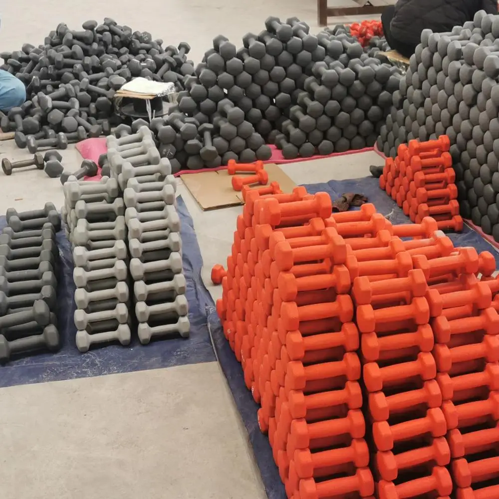 Manufacturer Wholesale Cast Iron Hex Dumbbell Hexagon Dumbbells For Body Building
