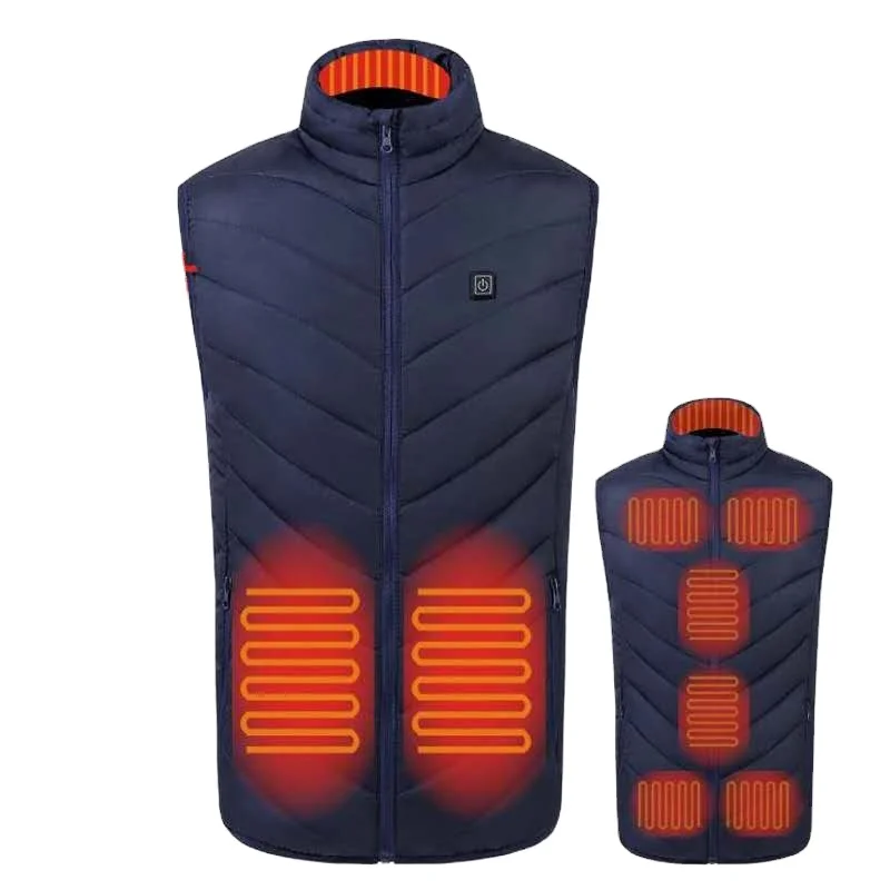 
ANSZKTN new style 9 district heating Wholesale 2020 Winter Warm New Waterproof S-4XL Polyester Men NINE fevers Heated Vest 