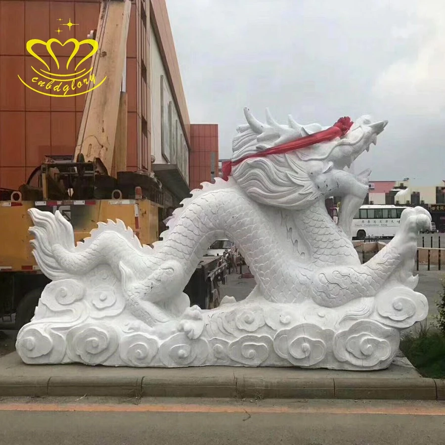 Открытый Сад орнамент скульптура черный мрамор китайский дракон статуи