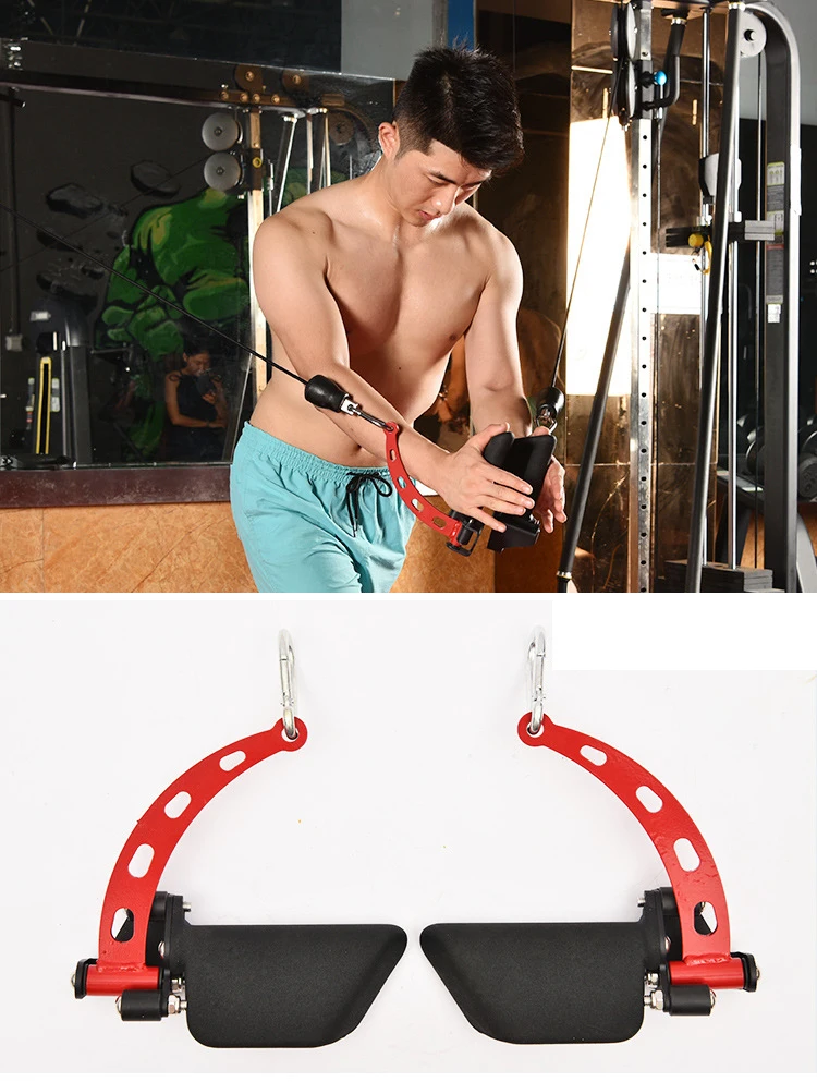 Factory Wholesale 8 Sets Adjustable Mag Grips Lat Pull Down Back Prime Handle Cable Machine Attachment Weight Lift Gym