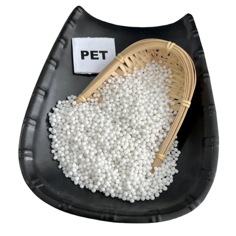 Polyethylene Terephthalate Plastic Raw Material Virgin PET Resin granules with good Density