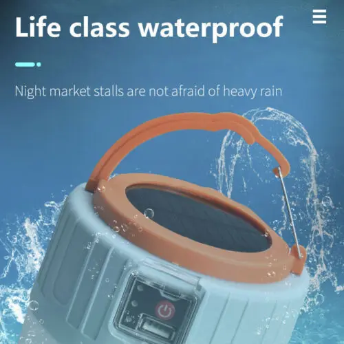 Outdoor Portable Remote Control Emergency Lamp Solar Rechargeable Led Camping Light Solar led Lantern