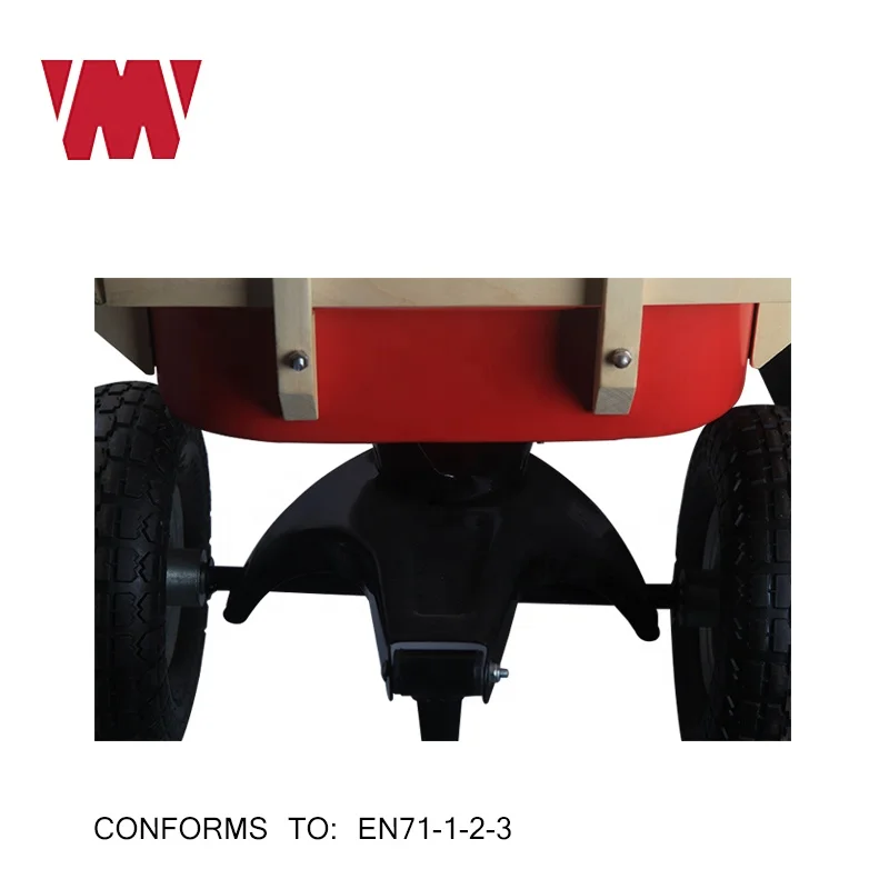 
Amazon hot selling Kids Wood and Steel Wagon All Terrain Pulling Play Cart Children Wagon Stroller 
