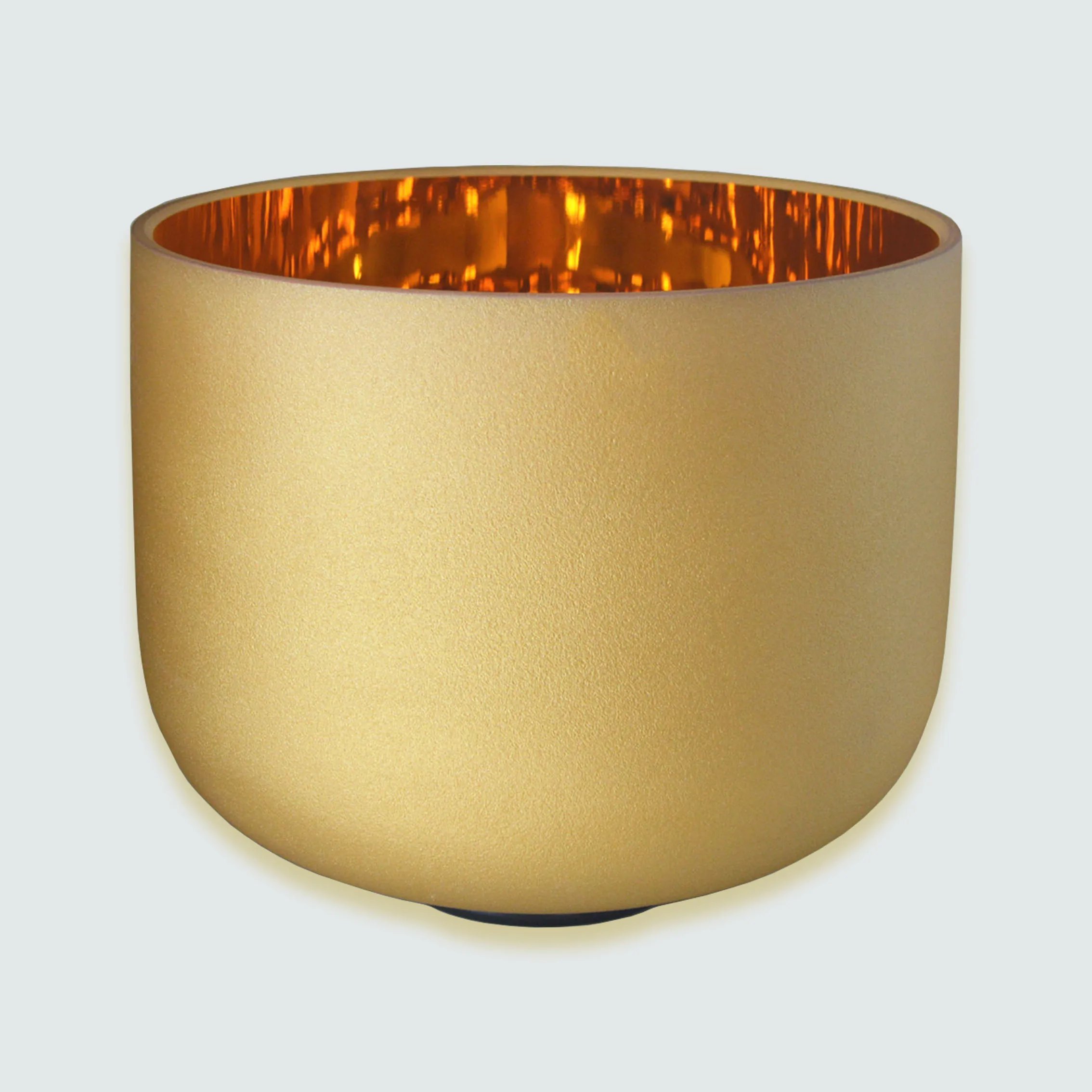 Chakra Note 24K Gold Quartz Crystal Singing Bowl for Healing Sound Bath