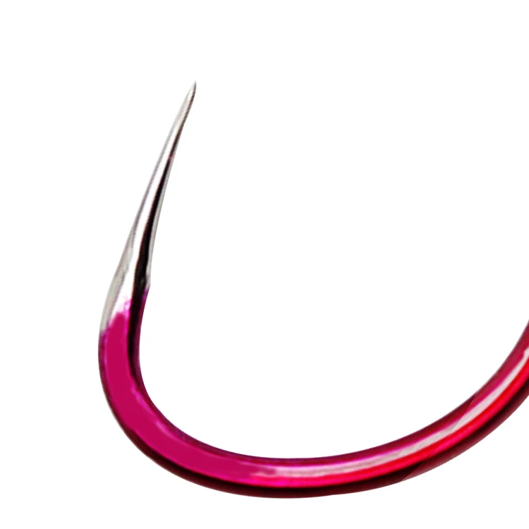 High Carbon Steel Red Triangle Teeth New Kanto Tilapia Carp Hooks Barbless Hooks Freshwater Fishing