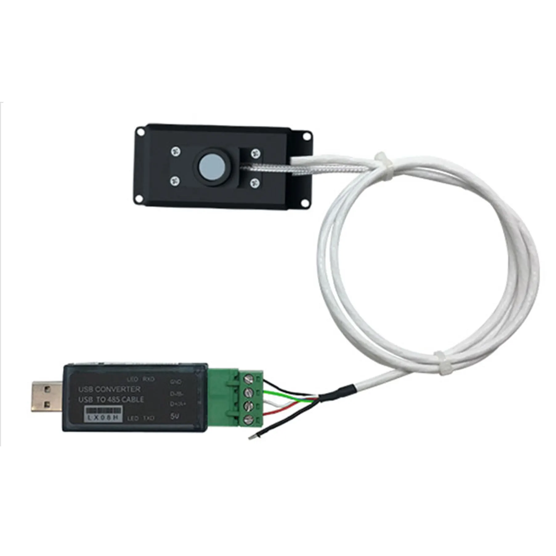 LS129-UVALED УФ-Тест цифровой зонд в реальном времени, стандарт температуры мощности RS485 MODBUS, поддержка ПЛК, человеческий компьютер