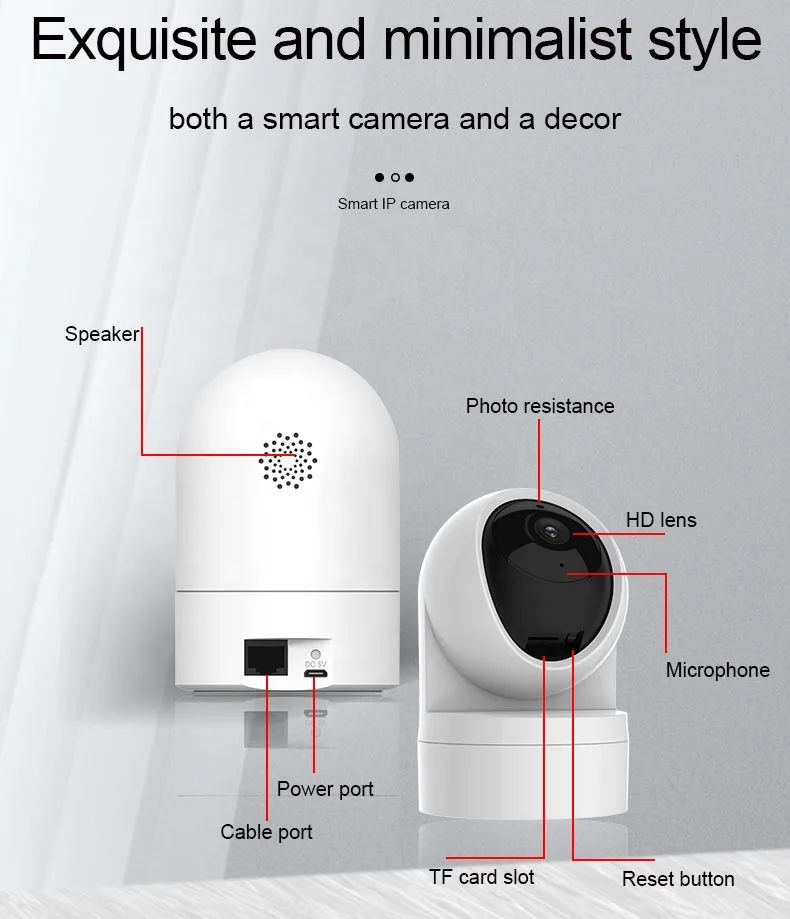 OEM Manufacturing 1080P PTZ Wifi IP Camera HD IR Night Vision Message Alarm Push Home Security Wireless Cameras