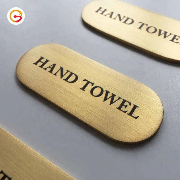 JAGUARSIGN производитель под заказ гостиничная комната латунные гравировальные пластины офисная комната матовая латунная пластина знак