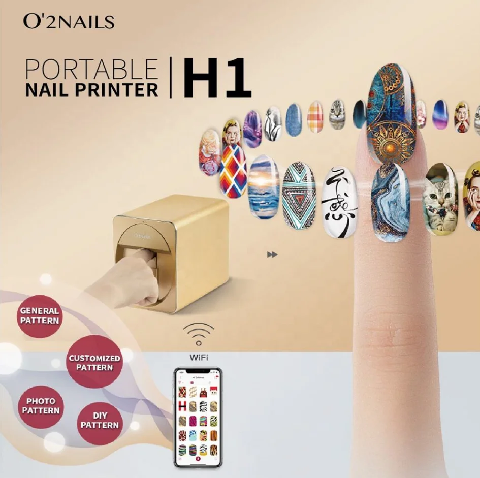 Innovative Design Easy to Carry Printer Nail Products for Multiple Scenarios High Dpi Printing Resolution Printer for Nails