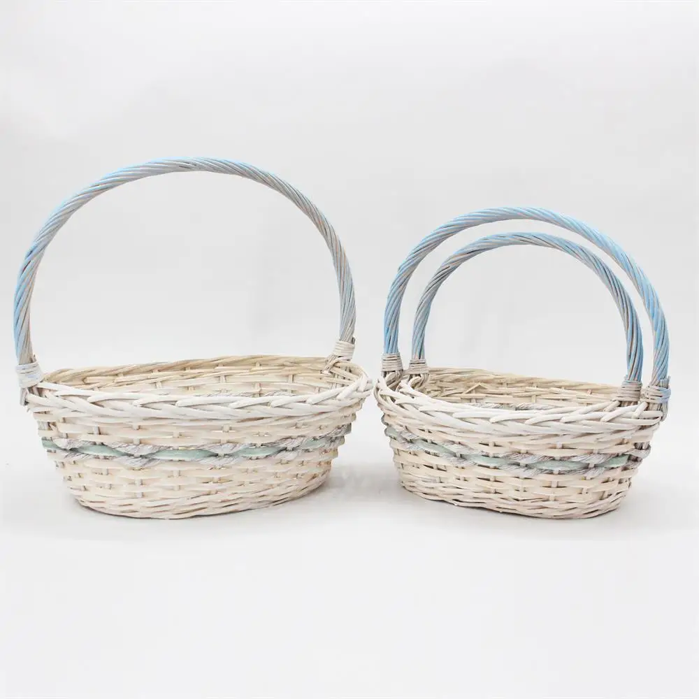 New special design eco-friendly gift baskets empty wicker baskets holiday gift baskets
