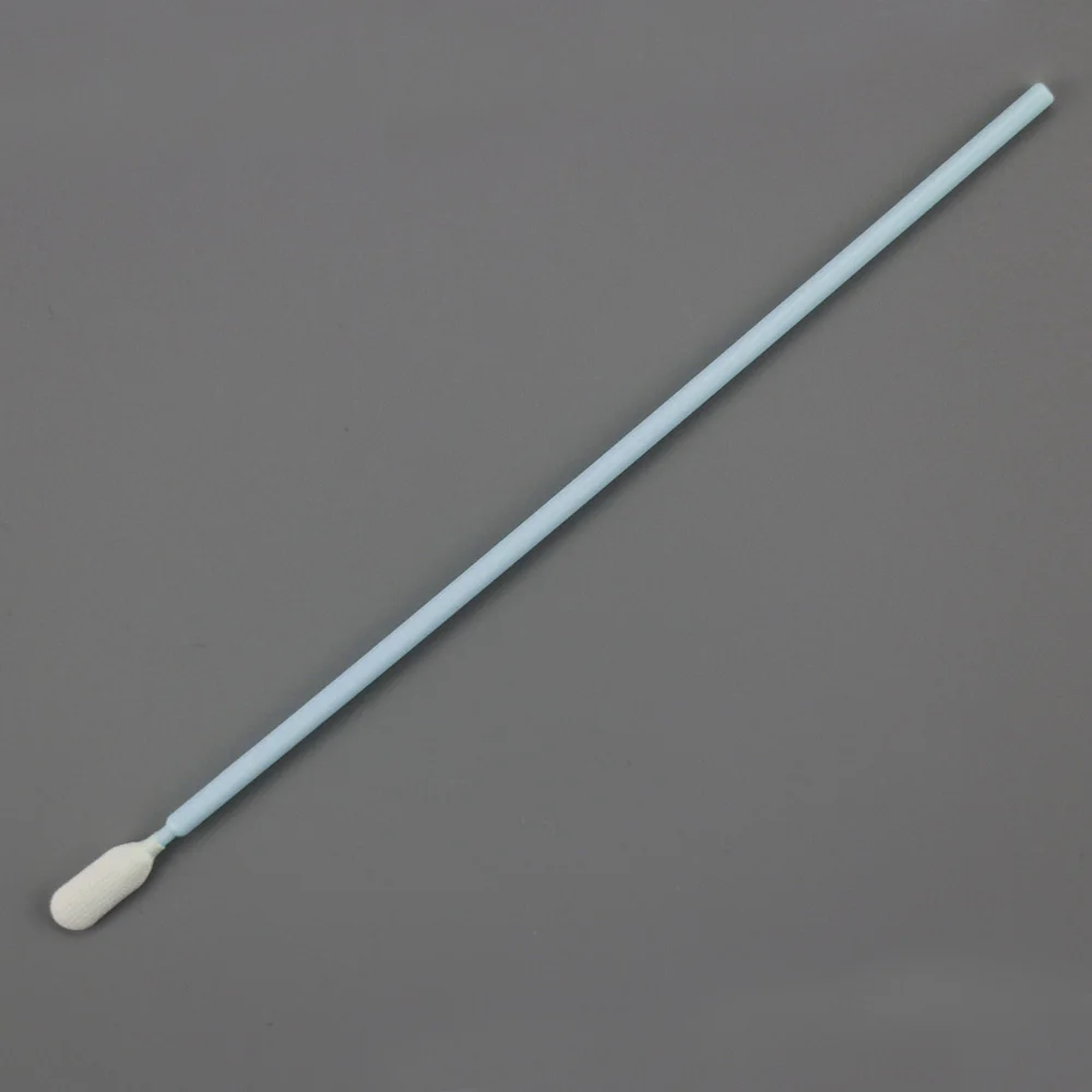 Customized Blue Handle Dacron Tip Purification Cotton Swabs for Electronics Cleaning