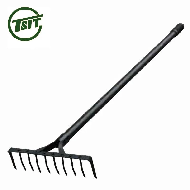 
heavy duty leaf garden lawn hand rake 
