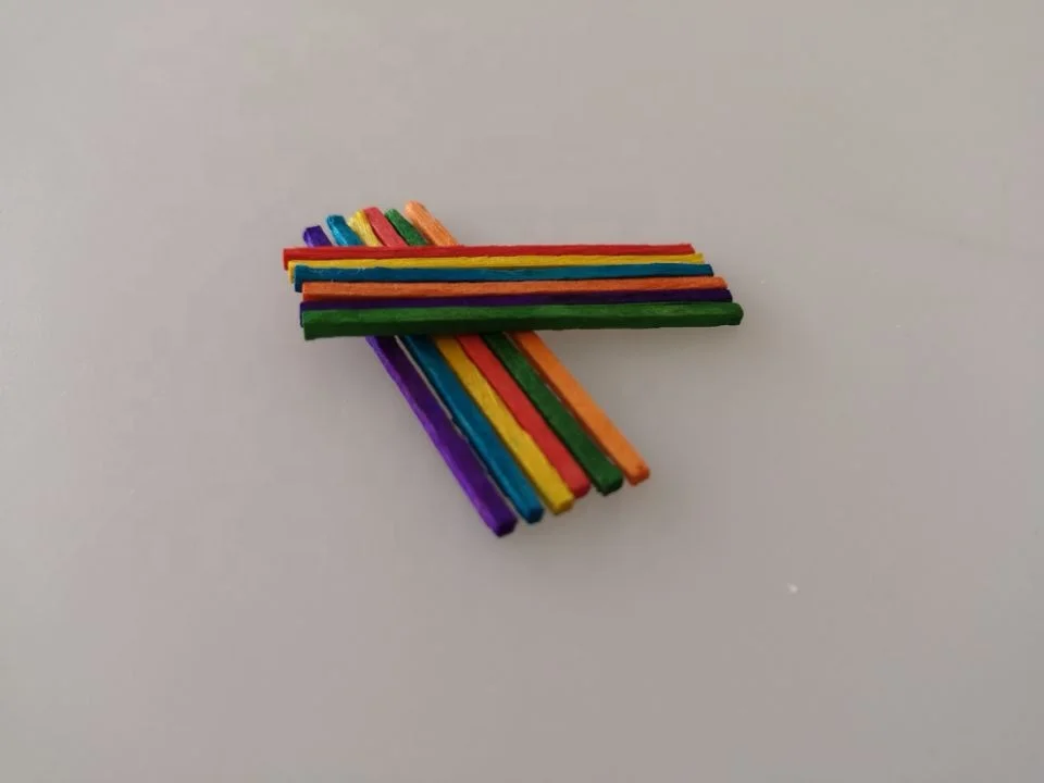 Kid DIY Craft wooden color match stick in bulk
