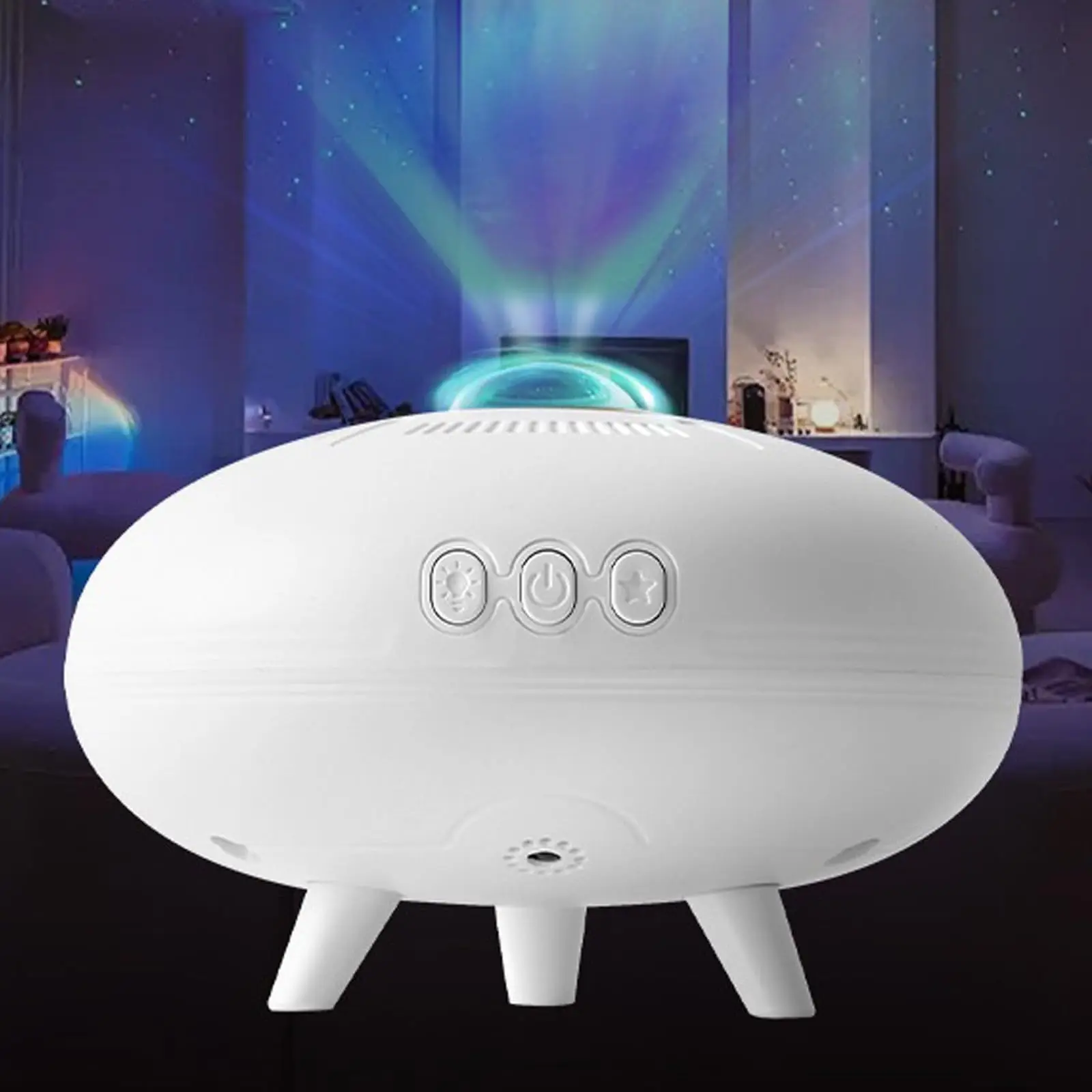 VANTONE Factory OEM ODM Galaxy Projector with RGB LED Night Light UFO Shade Remote Control for Bedroom Application