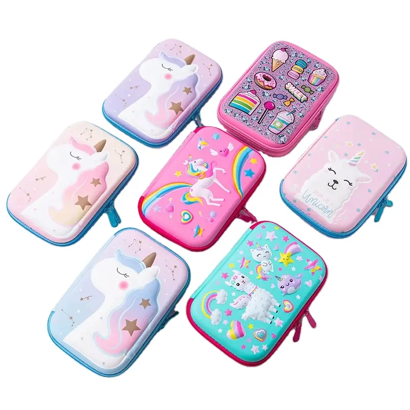 Pencil Cases Unicorn  Stationery EVA Pencil Bags Case School Supplies Cute Papeleria Astronaut Pencil Box Bag