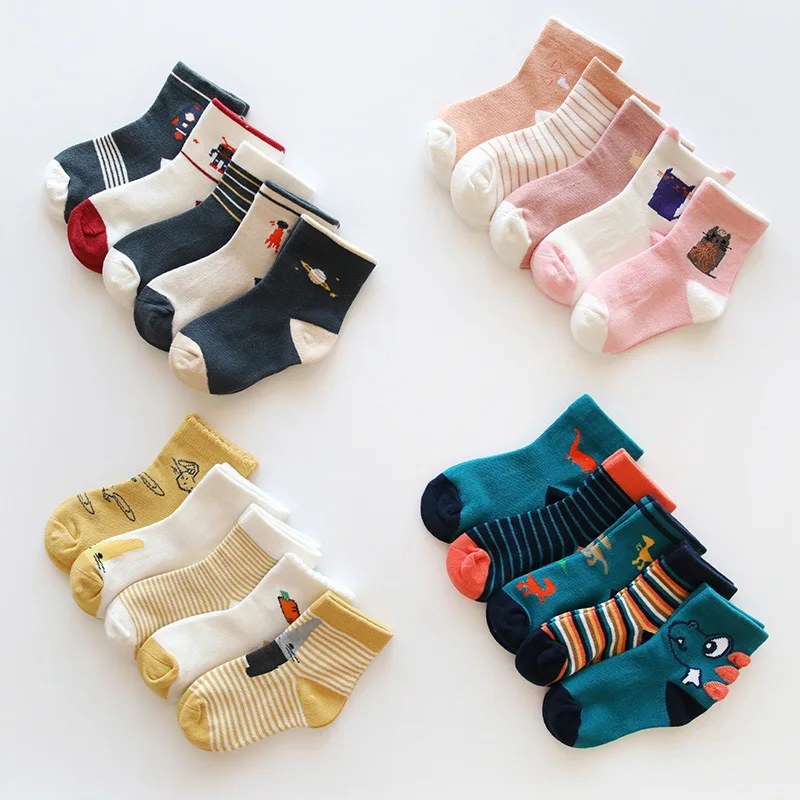 
Wholesale In Store Knitted Kids Socks Organic Baby Socks Cotton With OEM Design 