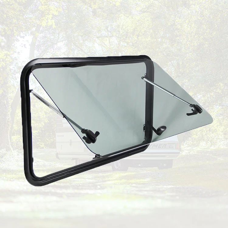 China Wholesale MG23RW Rv Trailer Camper Caravan Pop Out Window With Flynet and Sunbilnd With Tempered Glass