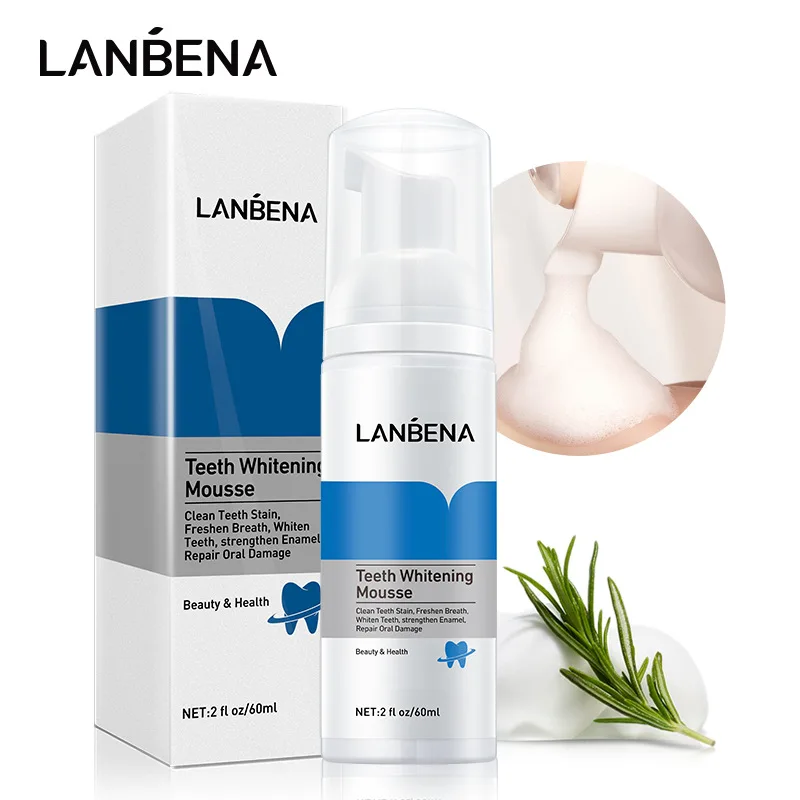 LANBENA Teeth Whitening Mousse Tooth Cleaning shining Teeth Oral Hygiene Dental Bleaching Remove Stains Toothpaste Foam