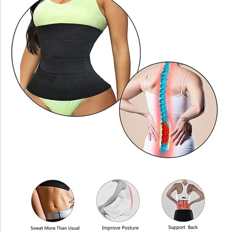 Women Body Shaper Shapewear Waist Wrap Trimmers Nylon Cincher Slimming Belts Tummy Trimmer