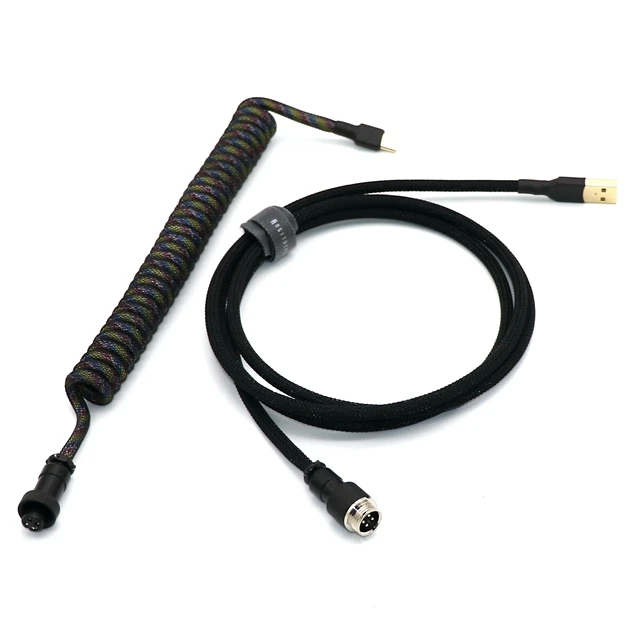  Заводская поставка механическая клавиатура цветной Авиатор USB C спиральный Паракорд