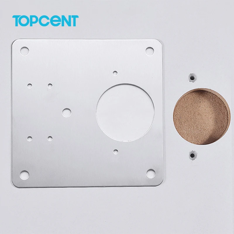 Topcent Cabinet Hinge Repair Plate 304 Stainless Steel Cabinet Board Repair Kit for Kitchen Bathroom Furniture Hinge