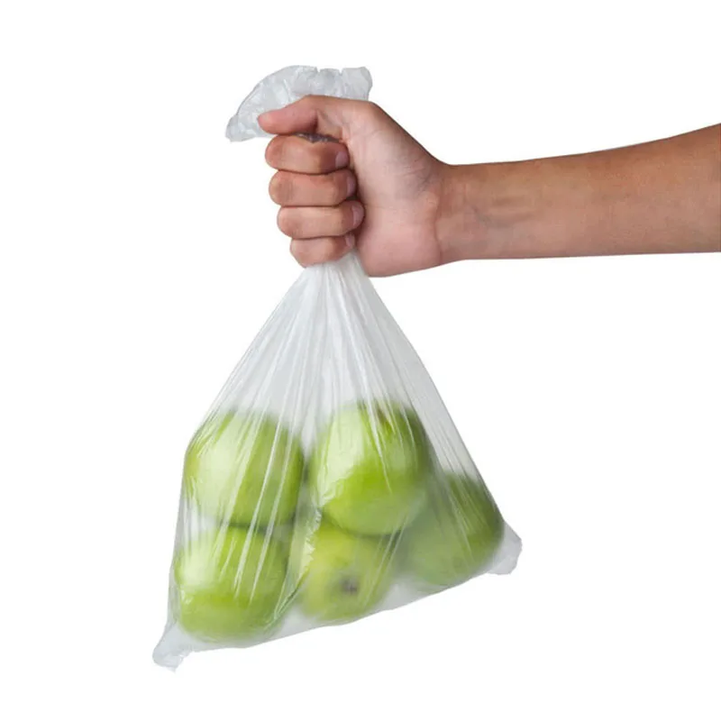 
HDPE Transparent Flat Bags on Roll for Supermarket 