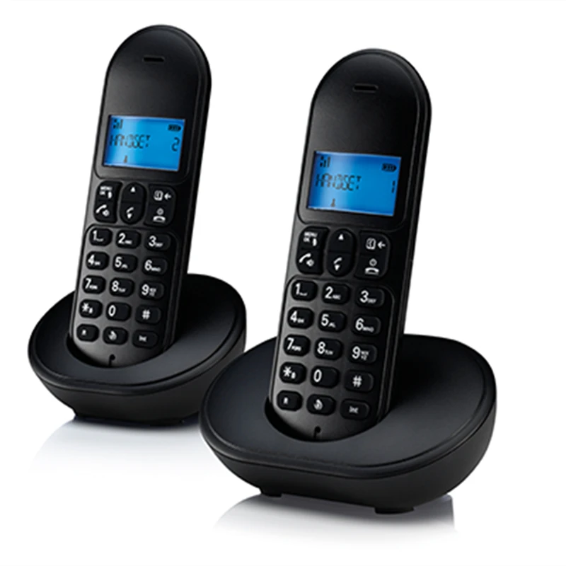 Cordless Phone Pstn Line Type Wireless 25 Last Dialled Numbers List With 10 Ringing Tones For Selection DECT 6.0 Telephone