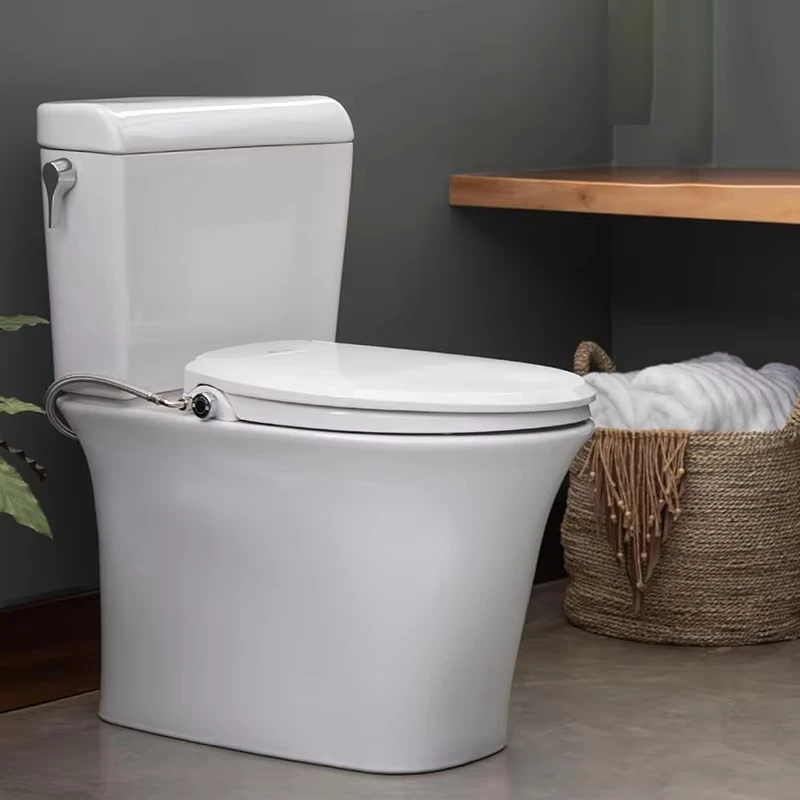 Electric Bidet Seat Electronic Heated Toilet Seat with Warm Air Dryer and Temperature Controlled Wash Functions