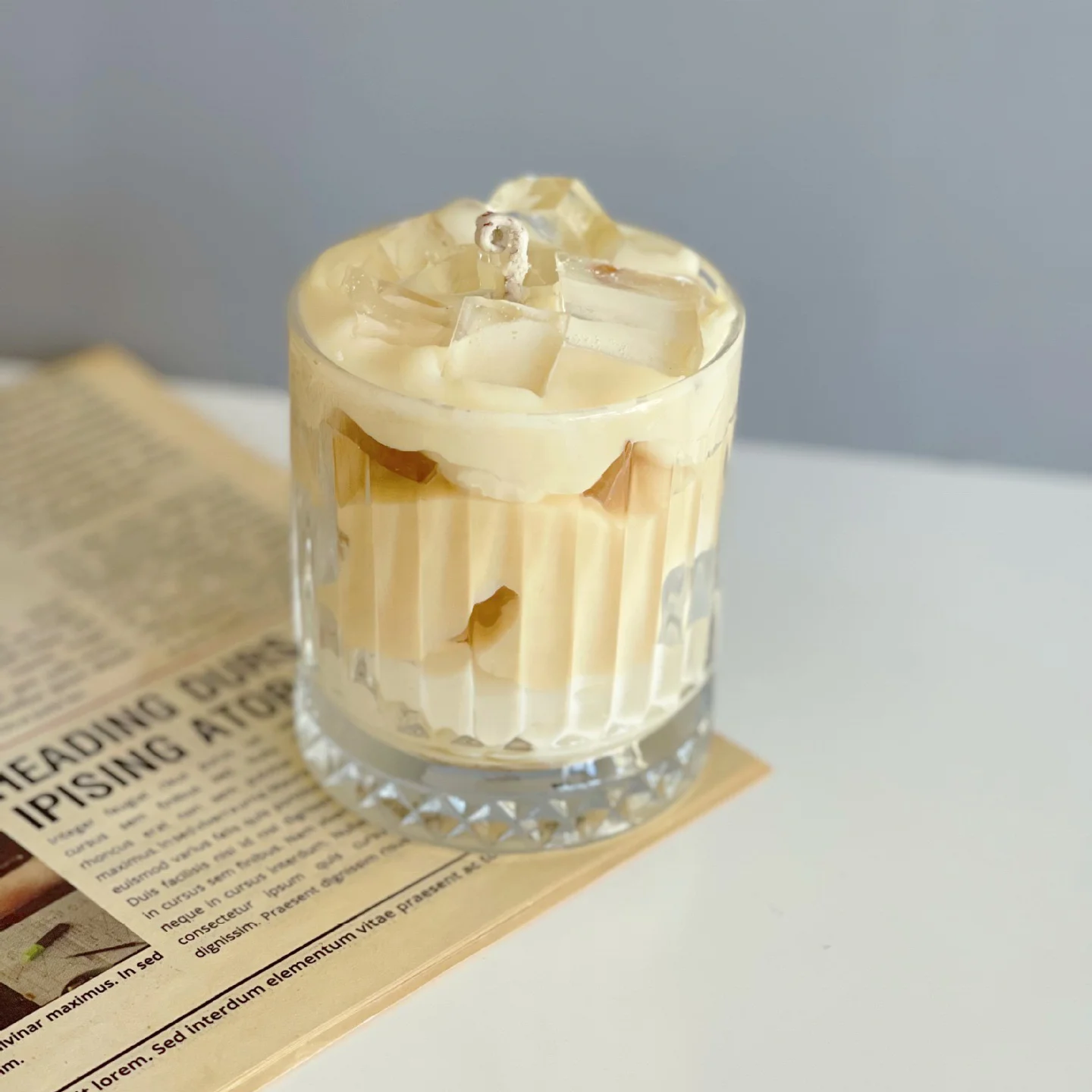 Creative milk coffee DIY scented soy wax candles customize logo luxury aromatherapy candles