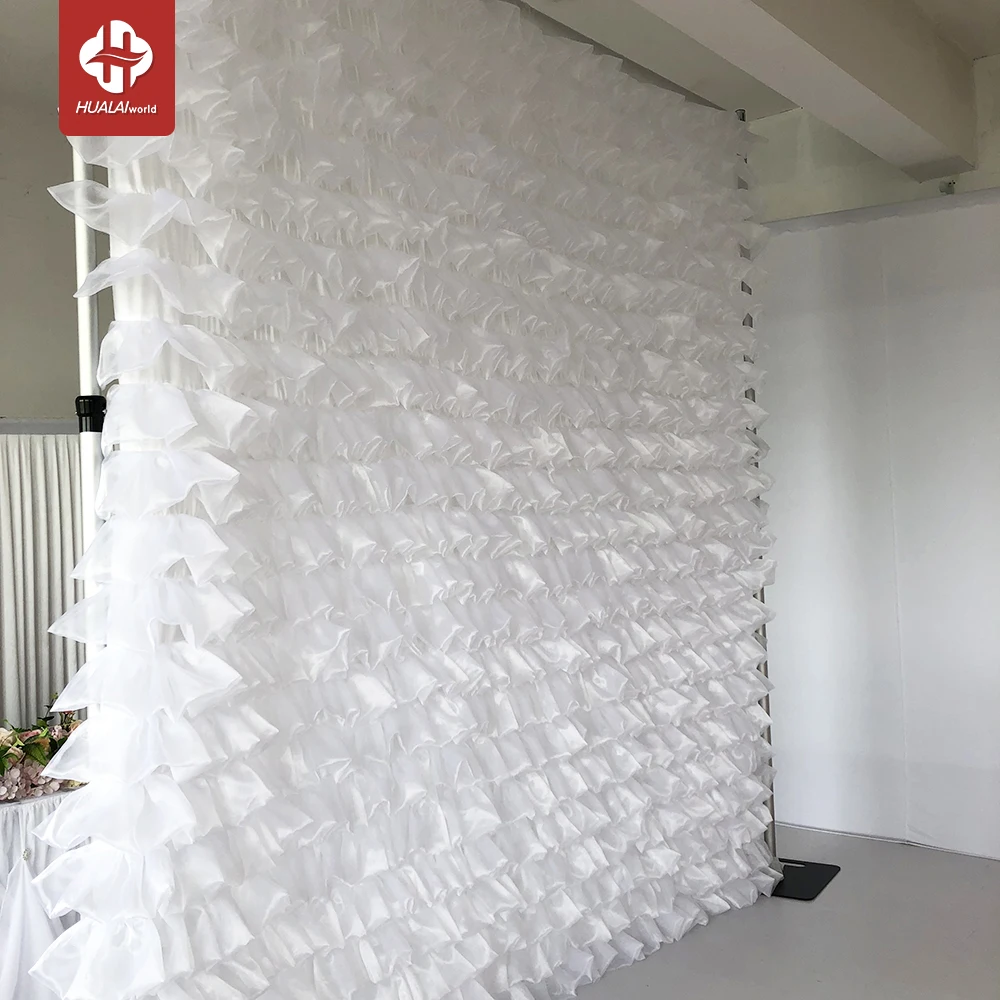 Роскошные прозрачные 3D-белые занавески для свадебных декораций и в зале вечеринок