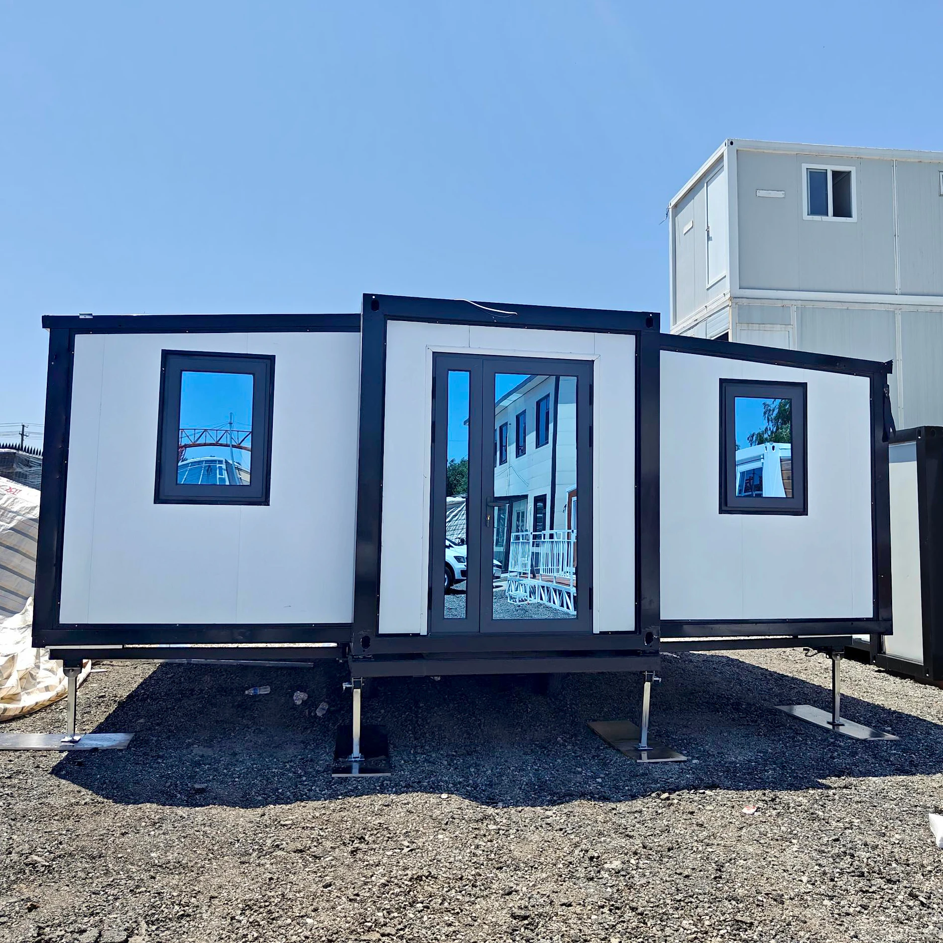 15 16 ft double wing your expandable container house in south africa,oem low price 20ft 40ft expandable container house