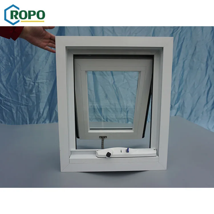 AS2047 Single Large Sash Double Glaze Panel Chain Winder Price Awning Glass 6mm Aluminum Window