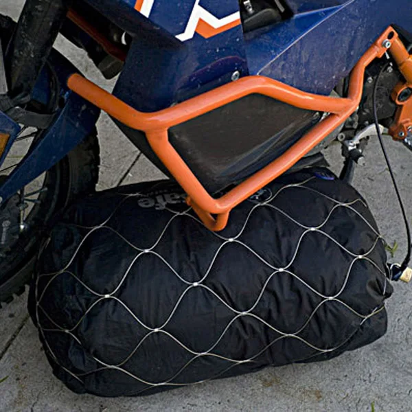 Flexible Stainless Steel Rope Mesh bag Anti-theft Backpack Protector Safe Lock Net for Bag