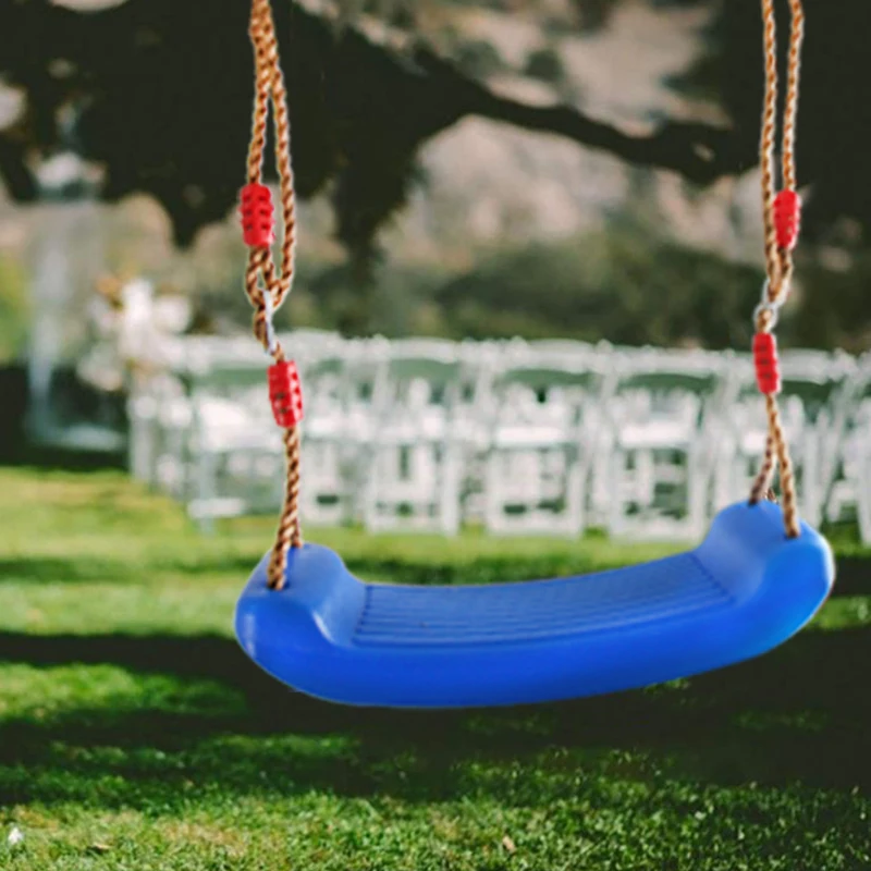 hard board plastic swing set