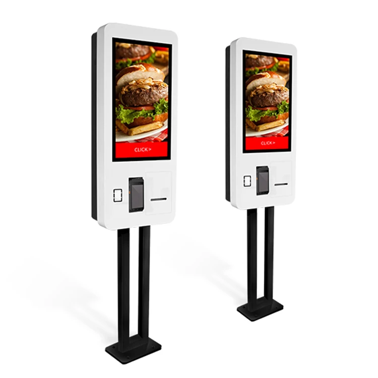 Fast Food Restaurant 27 32 Inch Touch Self Service Order parking payment Kiosk for Payment