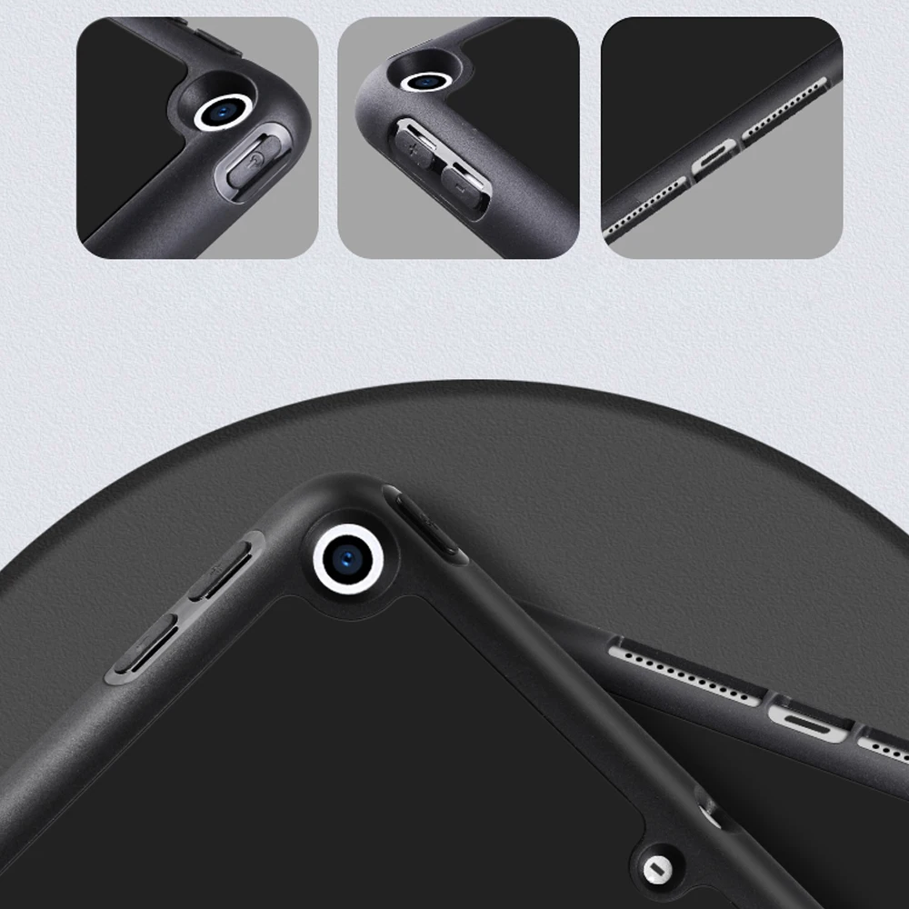 
Tablet case With Adjustable Handle Shockproof Rugged Silicone Tablet PC Cover For iPad 10.2 Case 2019 