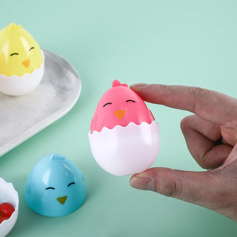 Colorful Plastic chicken Easter Egg  chicken plastic easter egg,animal plastic easter eggs